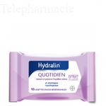 HYDRALIN Quotidien - Lingettes douces x10