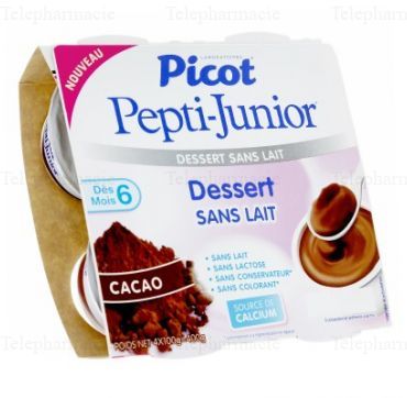 Mon 1er Dessert sans Lait Cacao 4 x 100g